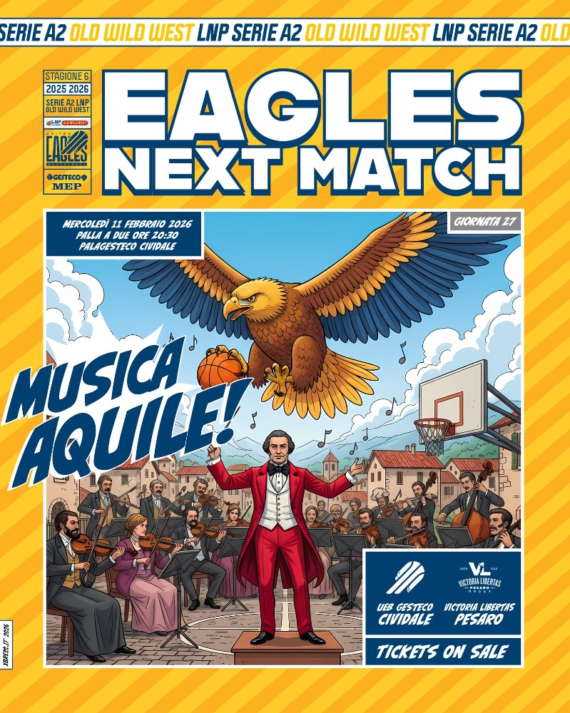 Le Eagles ritornano al Palagesteco e incontrano la capolista Pesaro