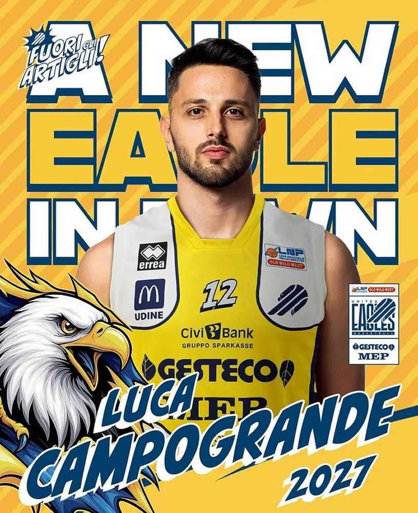 LUCA CAMPOGRANDE È UNA NUOVA AQUILA GIALLOBLÙ